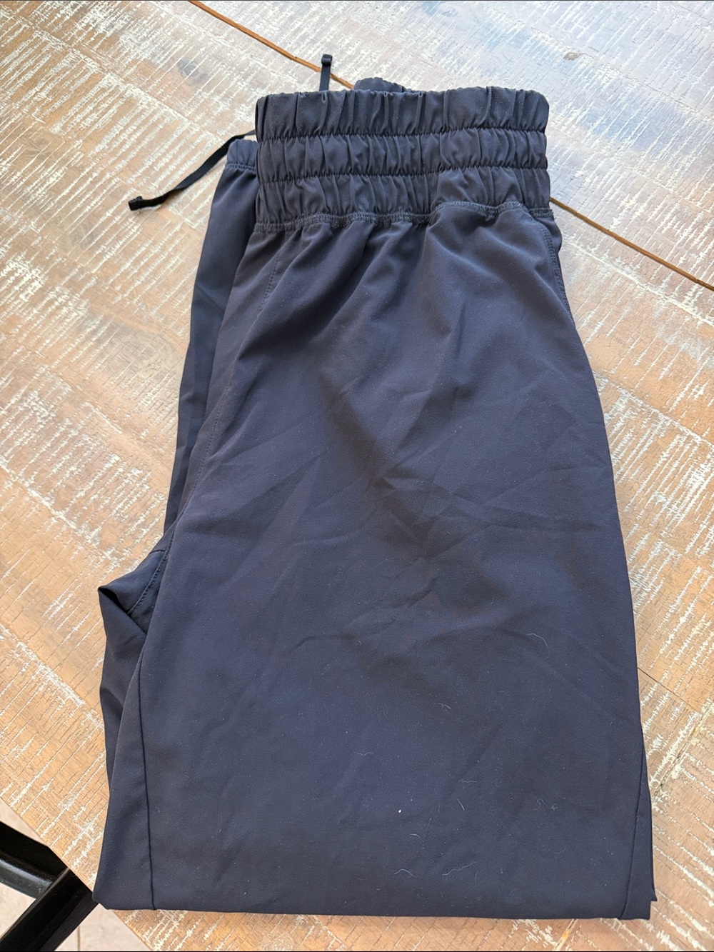 Zella Black Drawstring Waist Track Joggers
